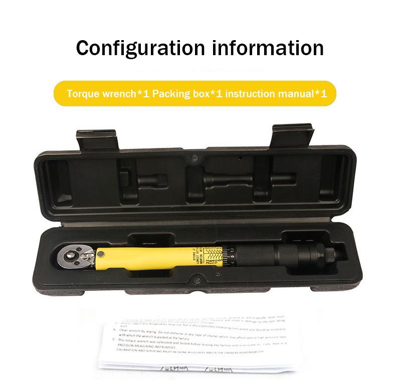 

2-24N.m Torque Wrench 1/4“ Precise Reversible Ratchet Torques Key Professional Bicycle Motorcycle Car Automotive Tool
