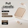 Logo 240W C-C Fast Charging Retractable Cable for USB-C Mobile Phones Supports Quick Charging & Data Transfer