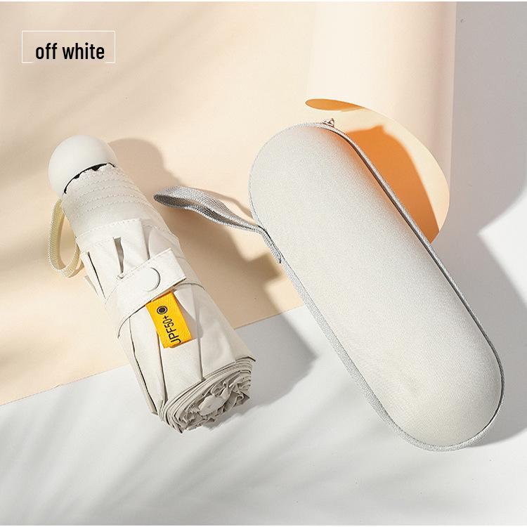 50% Reducere Umbrelă Mini Ultralight de Soare pentru Femei - Compactă, Portabilă, Design Capsulă Pliabilă