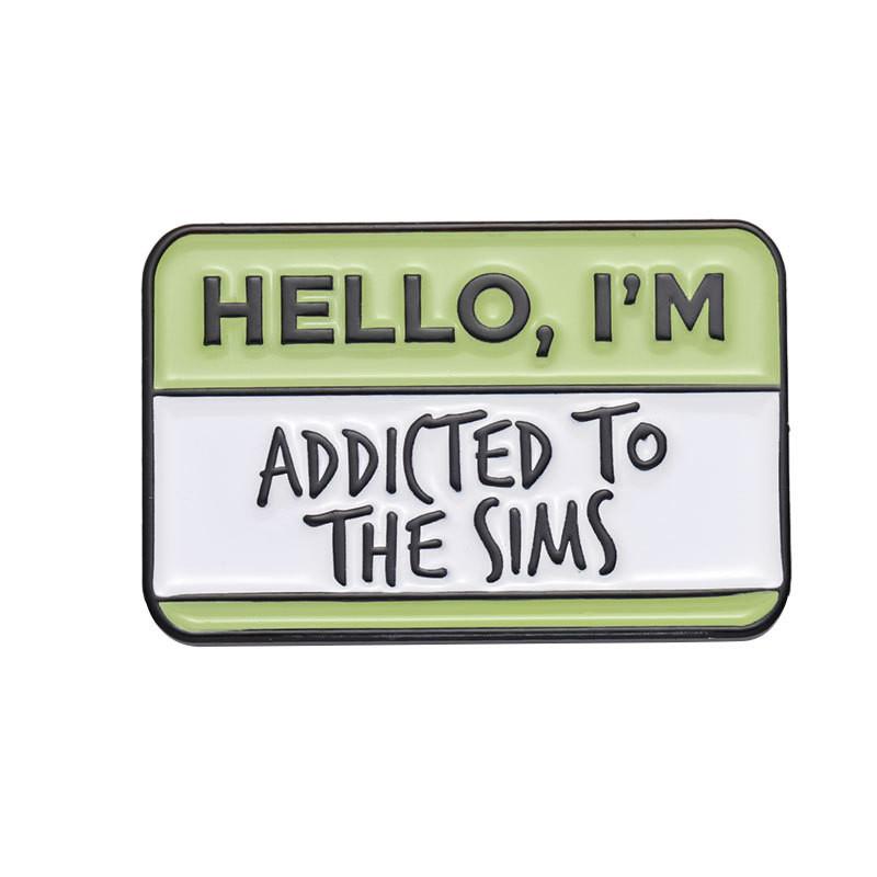 Style Cute Cartoon English Letter Badge Brooch Unique Alloy Pin For Trendsetters