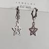 Orecchini a spirale a forma di stella, stile coreano, con ciondoli gotici, con rivetti, per donne, gioielli punk grunge, accessori vintage, fantastici.
