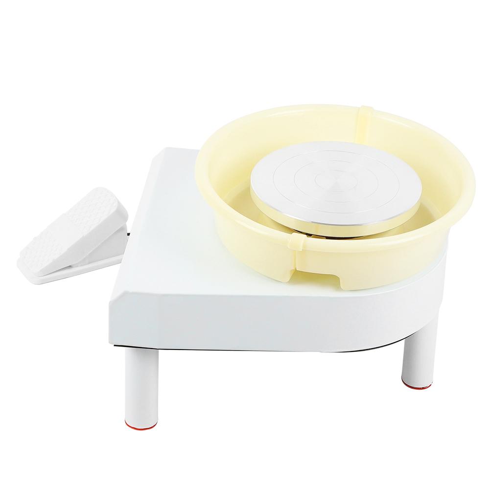 25cm 350W Electric Pottery Wheel Machine Foot Pedal Speed Control for DIY Ceramic Craft