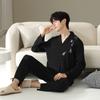 [Light and Soft] Pajamas Men's Spring and Autumn Bacteriostatic Pure Cotton Loungewear Long-sleeved Men's Casual National Style Outer Wear Suit
