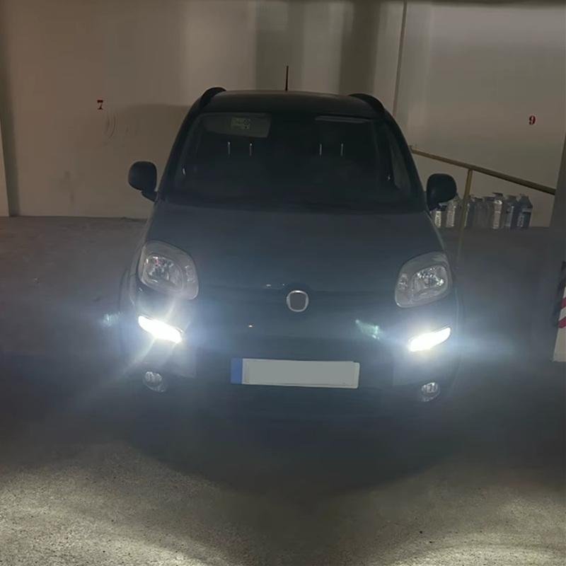For Fiat Panda MK3 312 2012-2022 2pcs CANBus No Error LED Front Car DRL Daytime Running Light Bulbs Replacement