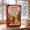 Sammlerhunde-Figuren Adventskalender, 24-Tage-Weihnachts-Countdown Acryl-Ornament-Set mit Feiertagsdekoration Mini-Figuren, Baumbehang