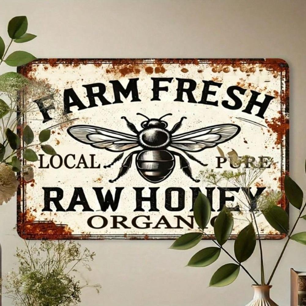 Vintage Metal Sign Black Copper Wall Decor for Bar Cafe Garage Bathroom 20x30cm Waterproof