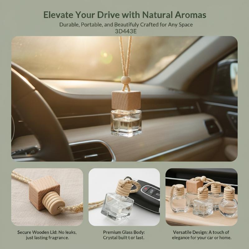 Car Diffuser Bottle Hanging Car Air Freshener Empty Air Freshener Car Perfume Diffuser Refillable Perfume Bottle(10Ml)