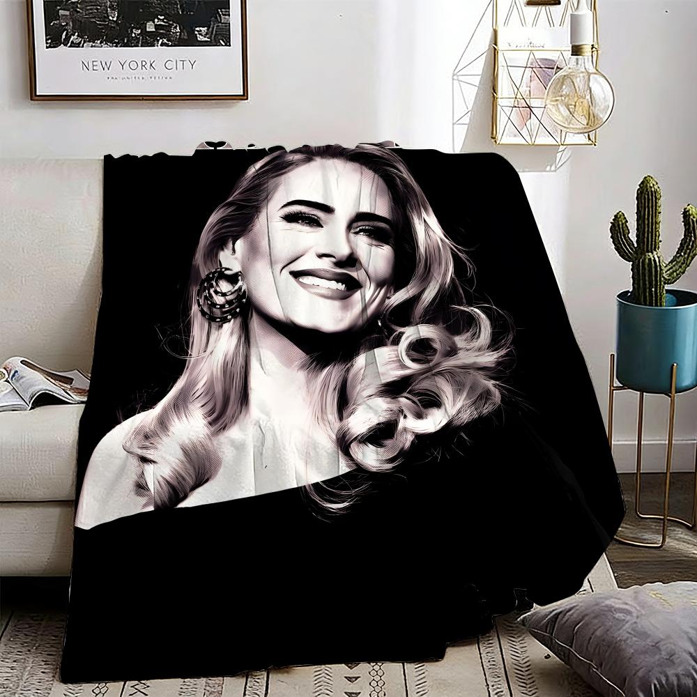 Adele Throw Lightweight 240g Flannel Blanket Soft Skin-friendly for Summer Cooling 75X95CM