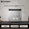 Twin Bird Toaster Oven Toaster 2 Pieces 960W Switching Compact Mirror Design Black 4-Stage TS-D037PB