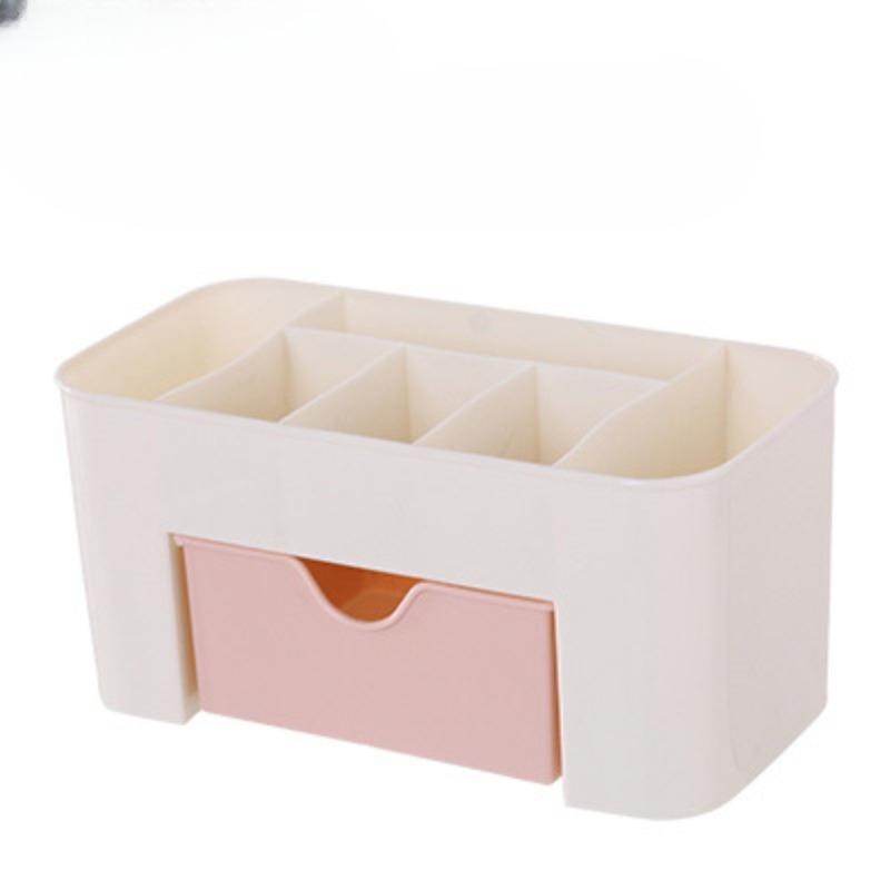 Drawer Cosmetics Storage Box, Multi-functional Makeup Brush Organization Box, Desktop Skin Care Products Compartmentalized Grooming Box