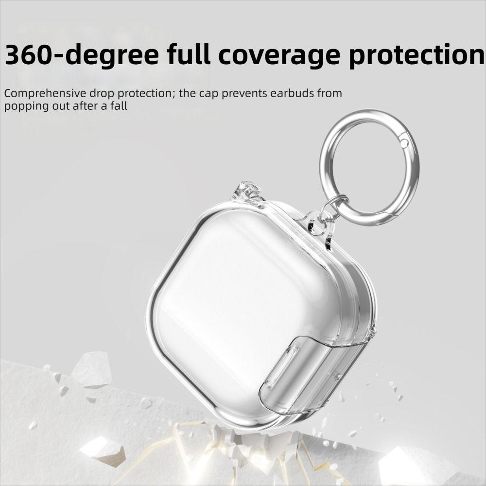 Full Cover Shell Protective Case Transparent Earbuds Cover for Samsung Galaxy Buds4/4pro Travel