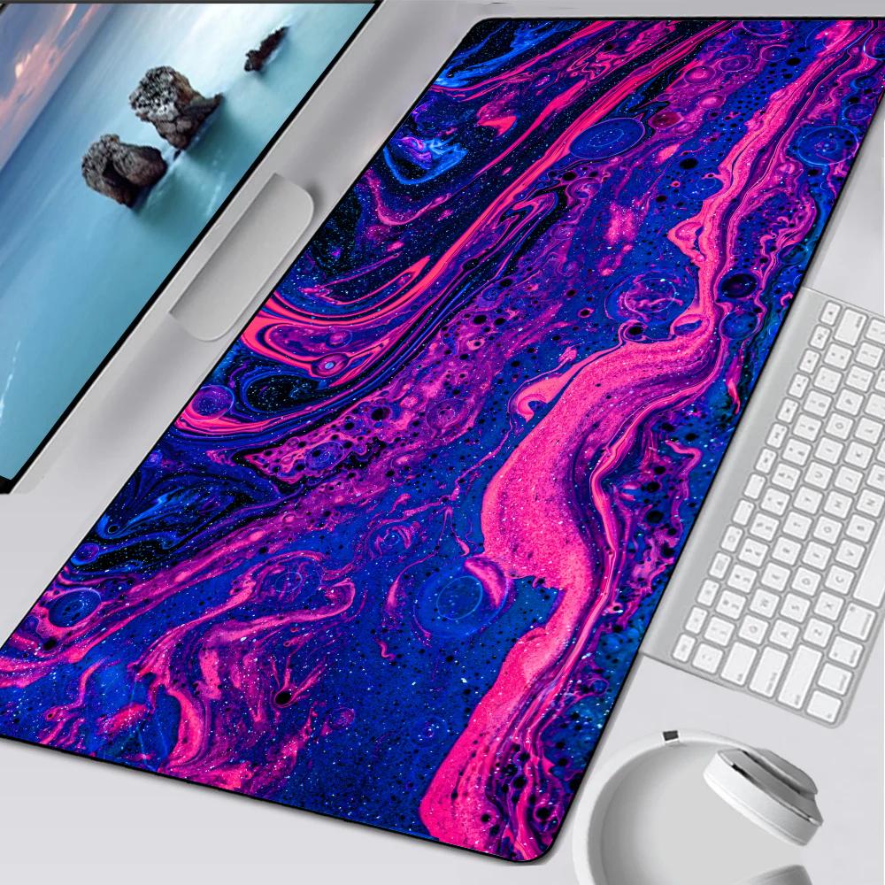 Strata Liquid Art Mouse Pad Rubber Mat Laptop Xxl Mousepad Notebook Gamer Computer Table Gaming Accessories 600x300x2mm