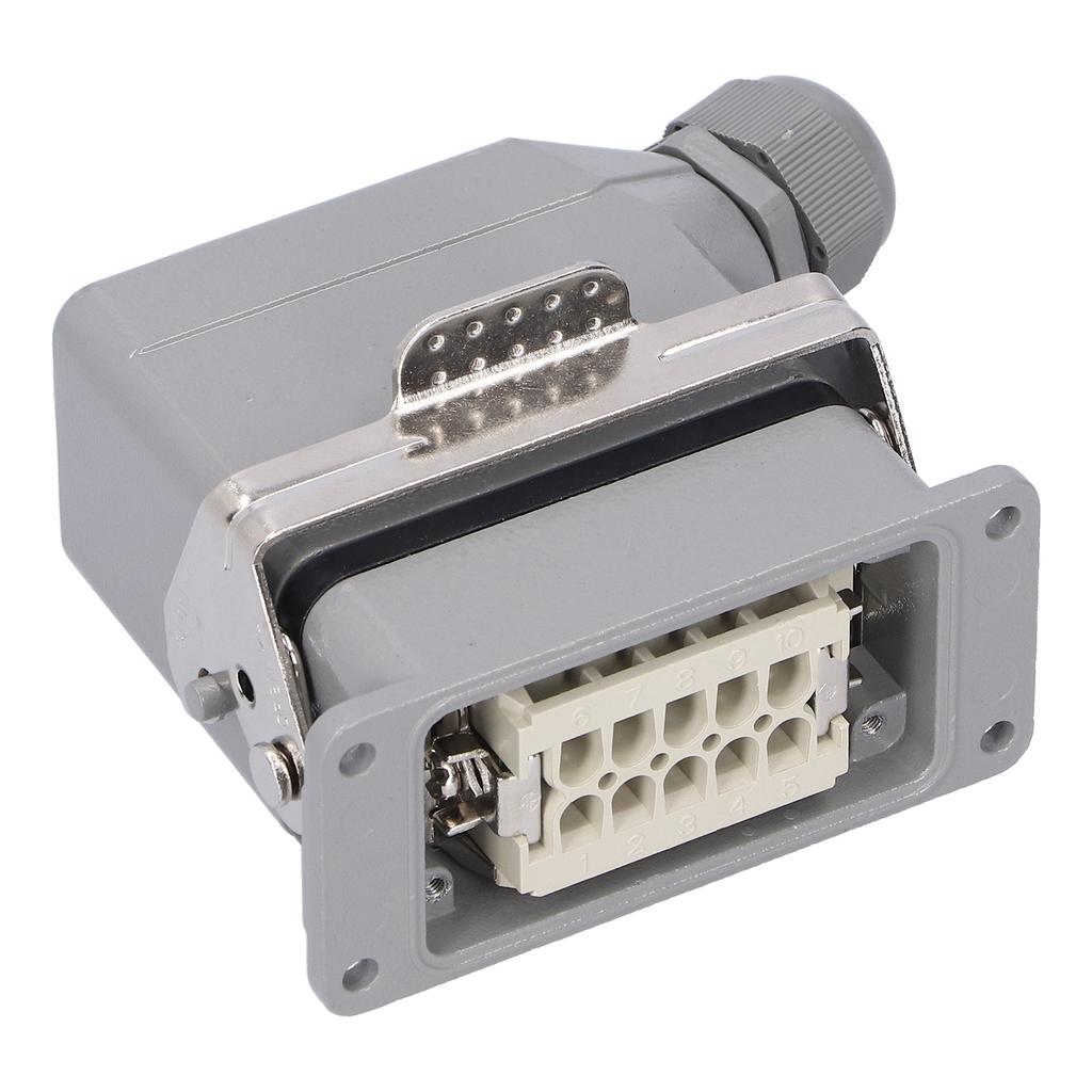 Heavy Duty Connectors Waterproof Aviation Plug 10 Core Sided Out Industrial Control Supplies