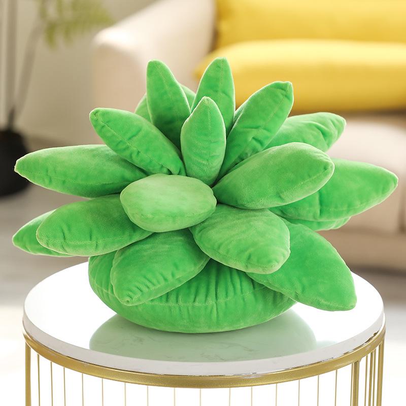Succulent Plush Toy: Cute Home/Office Ornament, Soft Throw Pillow Cushion Gift