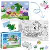 Puzzle 2in1 Peppa Pig 60 Pieces Jigsaw Puzzle and Coloring Book In One