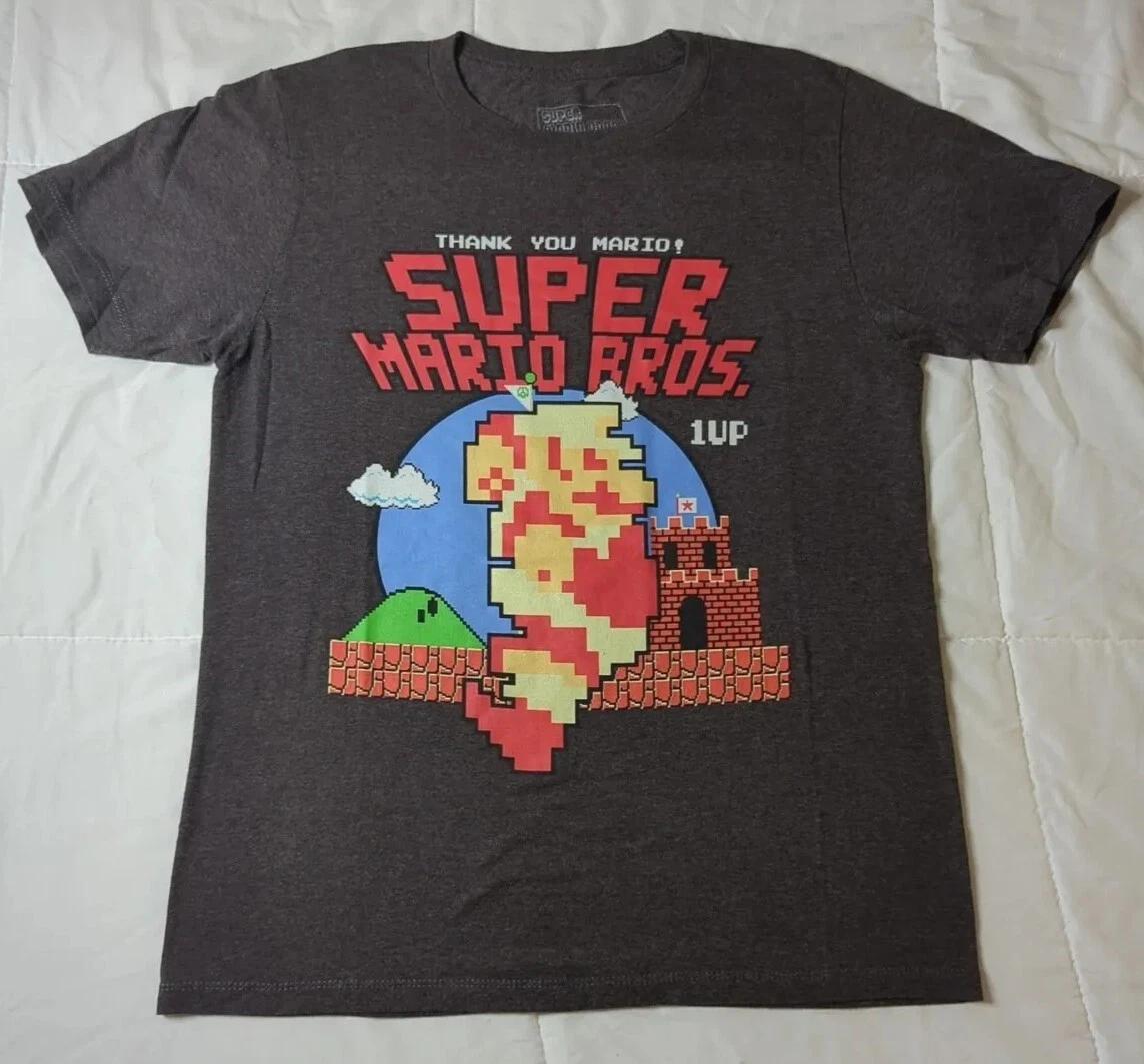 Super Mario Bros. Boys Mario Bros. Short Sleeve Shirt Size Large 4XL