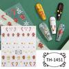 6 Sheets Snowflake Nails Art Stickers Tree Nail Decals Christmas Nail Stickers Nails Art Decorations Manicures Stickers