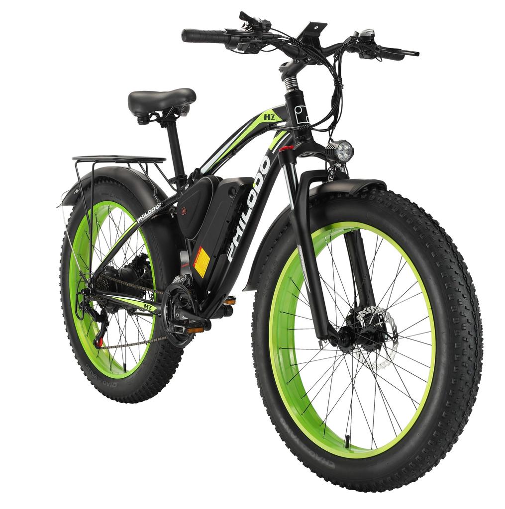 PHILODO H7 PRO 1000W Motor Bicicletă Electrică E-Mountain Bike 26 *4 Inch Roată Lată Baterie 48V17.5Ah Motor Electric 1000W Bicicletă Electrică Sarcină 150 KG Bicicletă Electrică All-Terrain