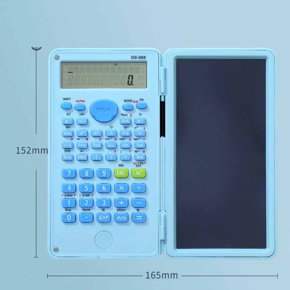 2 IN 1 Scientific Calculator with LCD Notepad Portable Handwriting Board  School Office