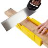 12 Inch Miter Box Saw Set 14 Inch Back Saw High Impact Plastic Handle Accurate Cutting Bevel Guide 45 90 Degree Angles Trim