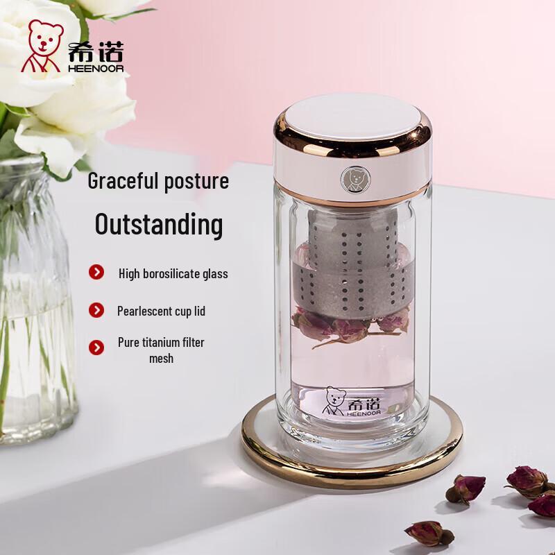 

Heenoor Double Wall Glass Tea Cup