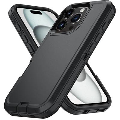 For iPhone 16 Pro Wholesale Phone Cases Detachable PC+TPU Phone Shell with Kickstand
