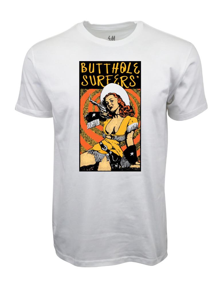 Butthole Surfers Pinup Girl Western T-shirt