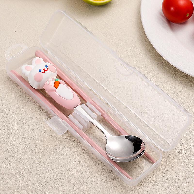 

Kids Cartoon Portable Spoon and Chopstick Set