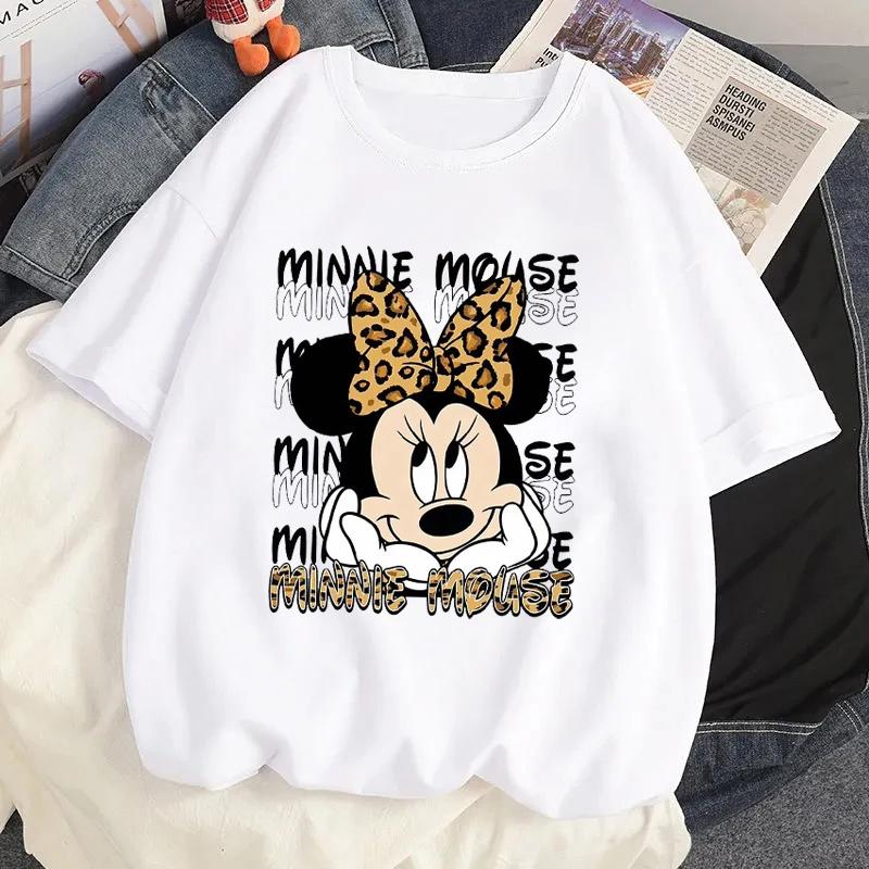 Cartoon Cute Mickey Alphabet Print Tshirt Summer Unisex and Unisex Casual Shortsleeved Tshirt Top Harajuku Style Tshirt
