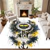 Fenerbahce Carpet Door Mat for Living Room or Bedroom Protective Mat Under Chair Office Decoration Christmas Gift Birthday Present