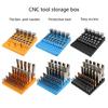 Fräserstaubfangbox Spannzangen-Aufbewahrungsregal Fräskopf Kunststoffaufbewahrung