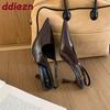 Footwear Pumps Women High Heels Shoes Slingbacks Female Slides Shallow Pointed Toe Ladies Heeled Sandals Shoes