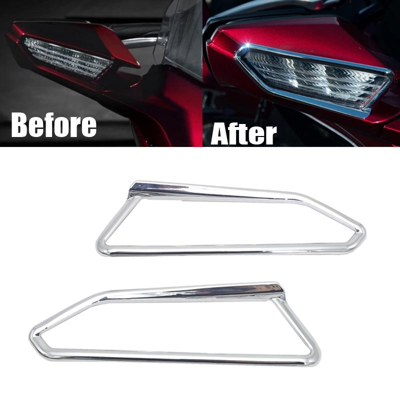 NUOVO Per Honda Gold Wing 1800 F6B GL1800 2018 2019 2020 2021 Accessori Moto Striscia Decorativa Cromata Anteriore e Posteriore