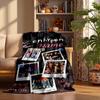 Mantas de Franela Personalizadas de ENHYPEN Suaves Cálidas Acogedoras Mantas para Decoración del Hogar Regalos Navideños
