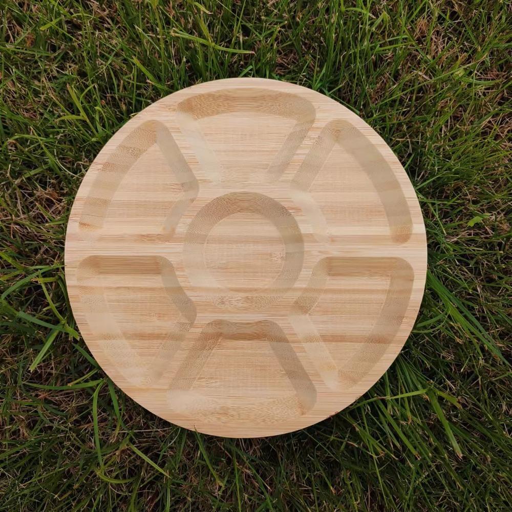 Thickened Tea Tray Bamboos Tea Platter Light‑weight Fruit Dish Table Top Decoration