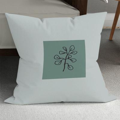 Short Plush Material Pillowcasehome Decor Abstract Plant Pattern Pillow Covers Pattern Cushion Cover Suitable For Sofa Bedroom C