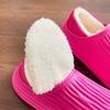 Zimní zateplené Dámské Pantofle Běžné Plyšové Ploché Domácí Vodotěsné Neklouzavé Boty Vnitřní Venkovní Silná platforma Domová pantofle