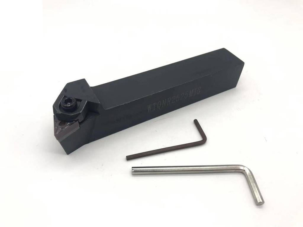 105° External Turning Tool Holder WTQNR/WTQNL in Sizes 1616H16, 2020K16, 2525M16, 3232P16