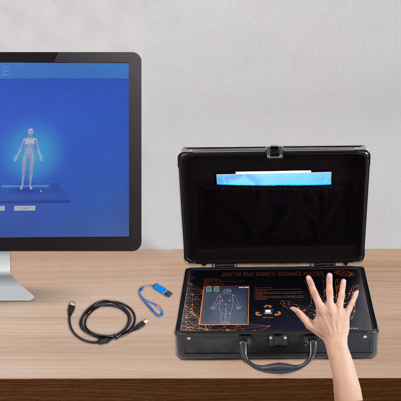 Квантовый Магнитно-Резонансный Анализатор Тела, Квантовый Резонансный Магнитный Сканер, Квантовый Анализатор чёрный