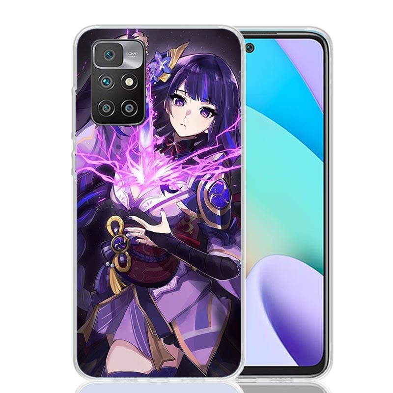

Raiden Shogun Genshin Impact Case Phone Cover for Xiaomi Redmi 13 13C 14C 12 12C 10 10C 10A 9 9C 9A 9T 8 8A 7 7A 6 Pro 6A K70 K6 Redmi 7A