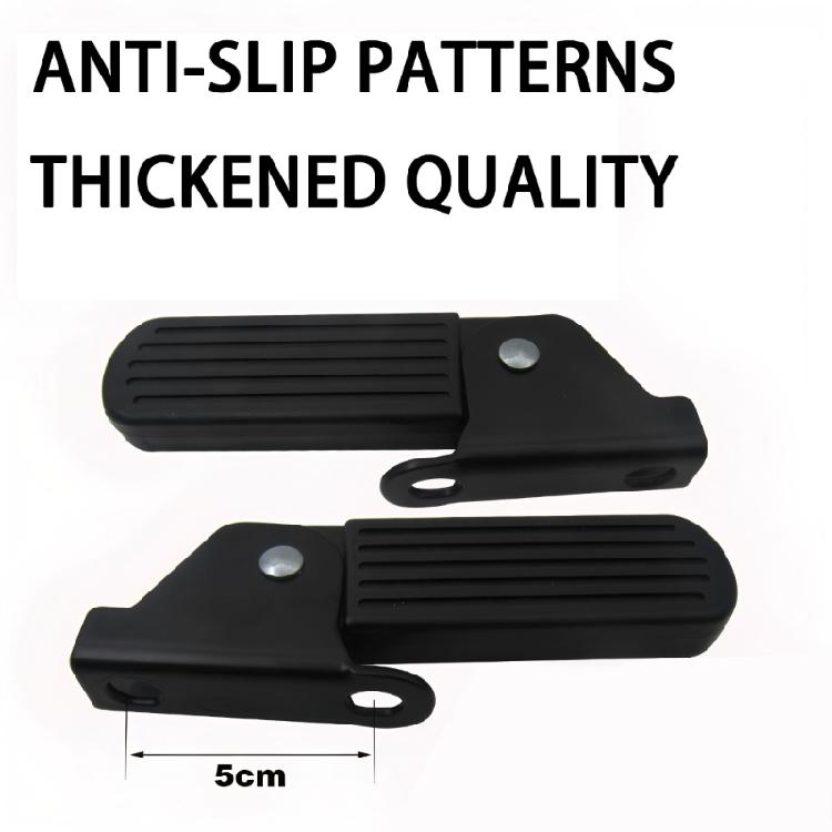 Scooter Front Foldable Pedals Leg Support Pad Universals Electric Moped Front Pedals Quick Install Bike Pedals Enduring