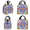 Portugiesische Azulejo-Kacheln Isolierte Lunchtasche für Kinder Schul-Kühltasche Thermische Lebensmittelbox Tragbare Lunchboxen Behälter