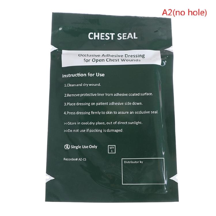 Square Medically Chest Seal Vented Dressing Bandages Chest Seal Vented First Aids Patches Outdoor Emergency Medically Tool
