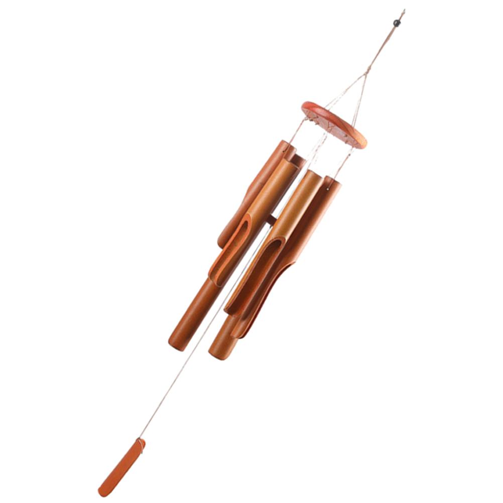 Bamboo Wind Chime Windchimes Outdoors for Outside Decorations Home Large Gift Statue Deep Tone