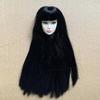 Langhaar Puppenkopf Weiß Normal Gebräunte Haut Mode Puppenkopf für 11,5 Zoll BJD Puppenkörper