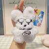 Eyecatching Dog Plush Keyring With Adorable Accessories And Soft Design Material