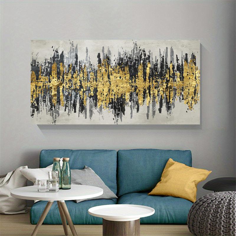Wall Painting Abstract Golden Art Wall Pictures For Living Room Canvas Painting Home Decor Posters And Prints Vintage Cuadros
