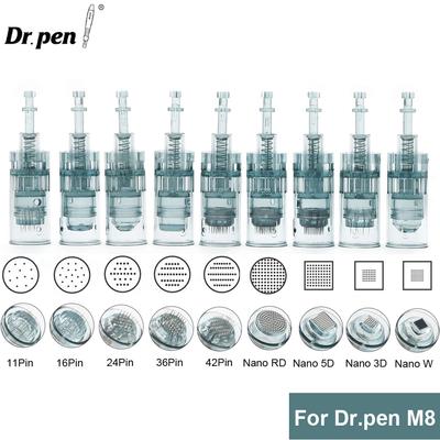 M8 Orijinal İğne Kartuşları Kiti Değiştirilebilir Tek Kullanımlık Derma Kalemi İğneleri Değiştirin Mikro İğne İğneleri 10 Adet/grup