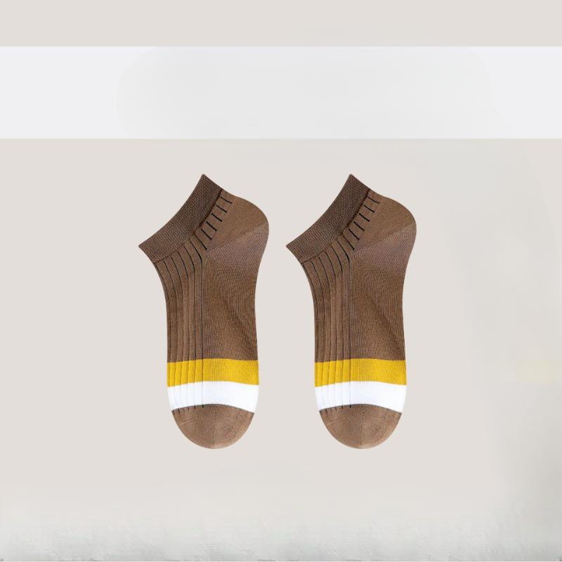 Fashionable Men's Short Socks, Summer All-cotton Anti-odor Sweat-absorbing Men's Socks, Casual Low-top Sports Socks, Trendy Short Socks