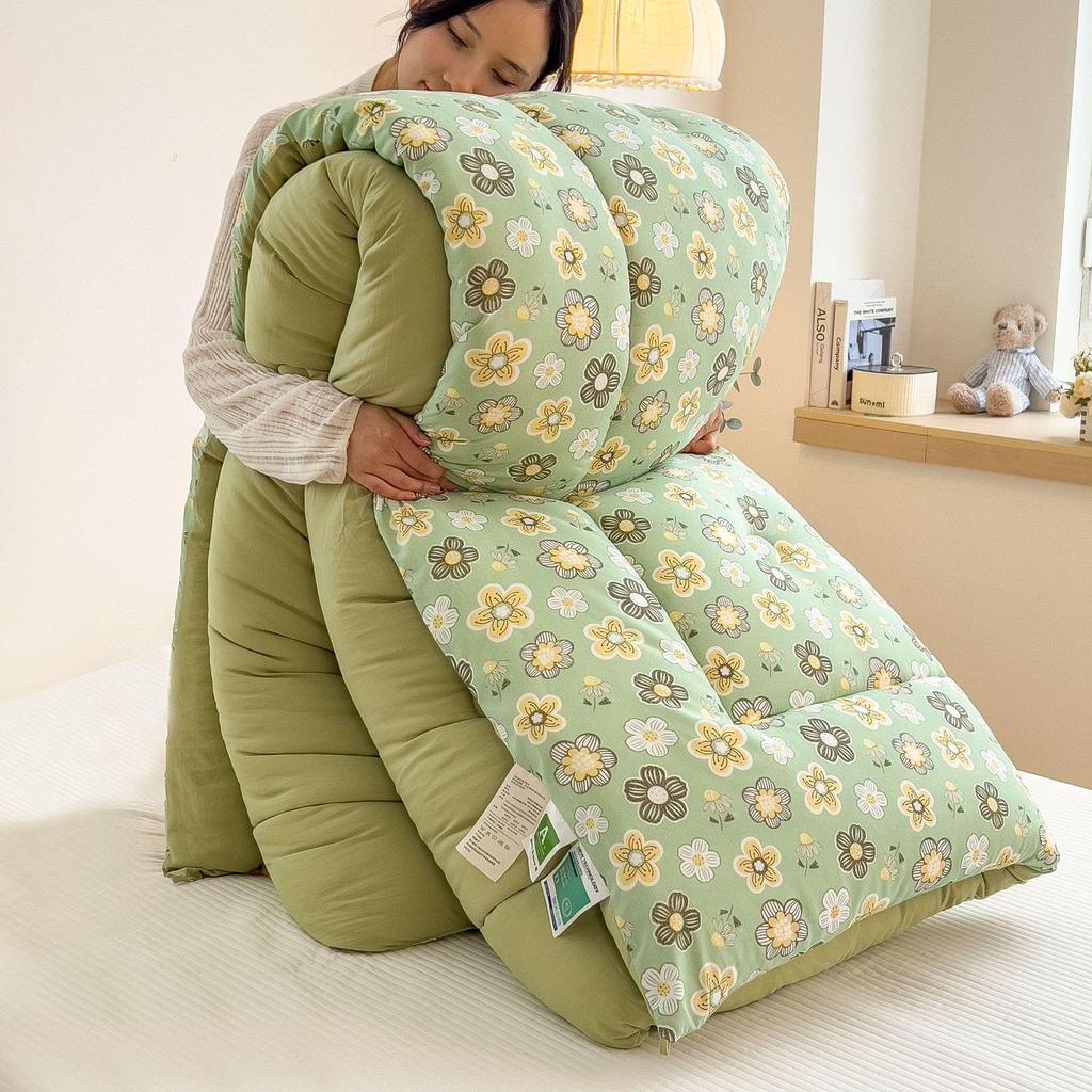 10A Antibacterial Thickened Double-Layer Gauze Quilt - Warm for Winter, Spring, and Autumn